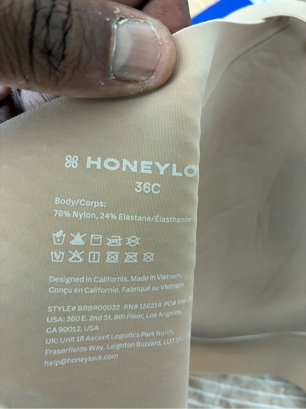 Honeylove Cloudembrace Wireless Bra Sand New NWT SZ 36C - Picture 8 of 8